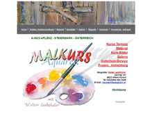 Tablet Screenshot of malkurs-aquarell.kunstwochen.at